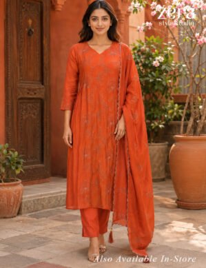 Cotton Three Piece Churidar Set