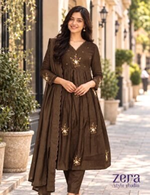 Chanderi 3-Piece Churidar Set