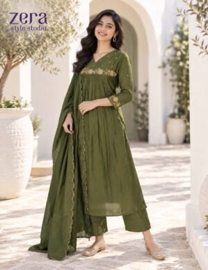 Chanderi 3-Piece Churidar Set