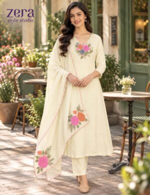 Chanderi 3-Piece Churidar Set