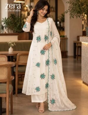 Chanderi 3-Piece Churidar Set