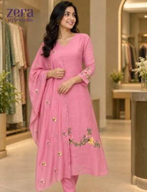 Chanderi 3-Piece Churidar Set